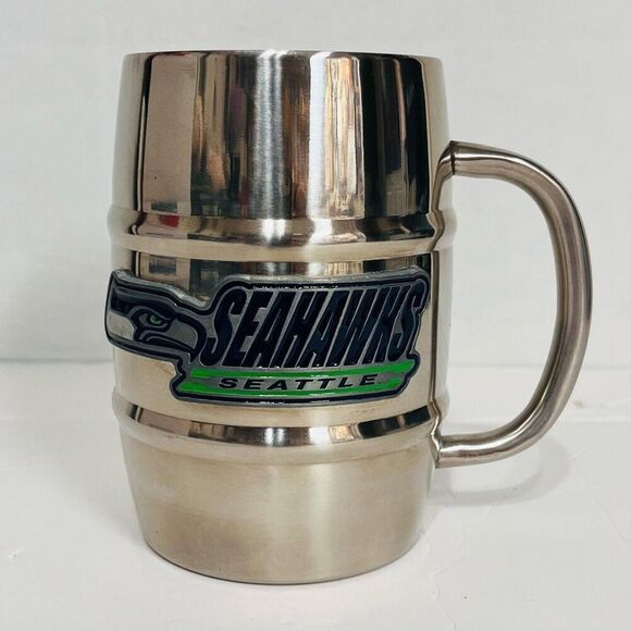 Seattle Seahawks Aluminum Mug   EUC - Picture 1 of 5